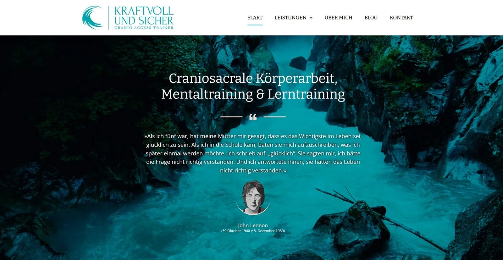 Website von Kraftvoll & Sicher